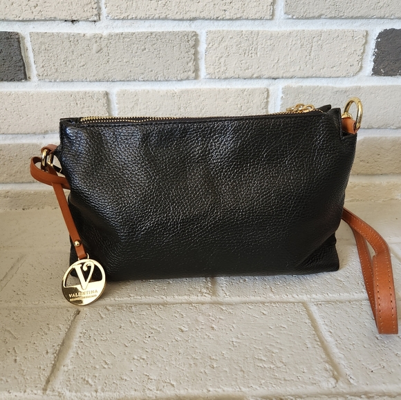 Valentina Bags Valentina Made In Italy Leather Triple Entry